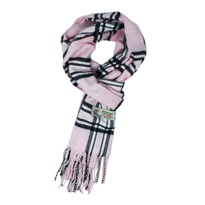 Unisex Winter Tartan Plaid Scarves Cashmere Feel Classic Super Soft Luxurious Scarf