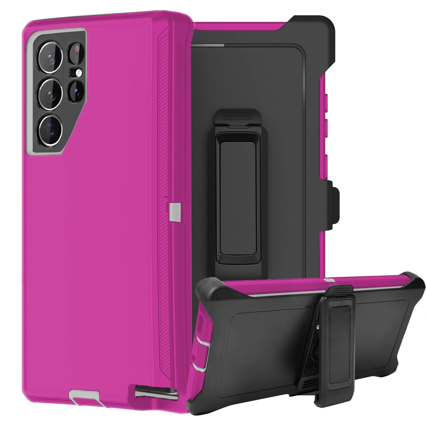 For Samsung Galaxy S26 S25 S24 S23 S22 S21 Plus Ultra Heavy Duty Shockproof Holster Case Cover with Belt Clip