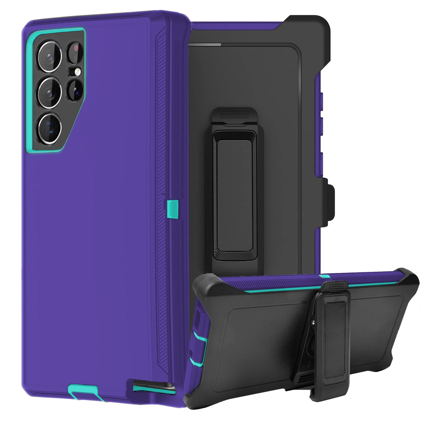 For Samsung Galaxy S26 S25 S24 S23 S22 S21 Plus Ultra Heavy Duty Shockproof Holster Case Cover with Belt Clip