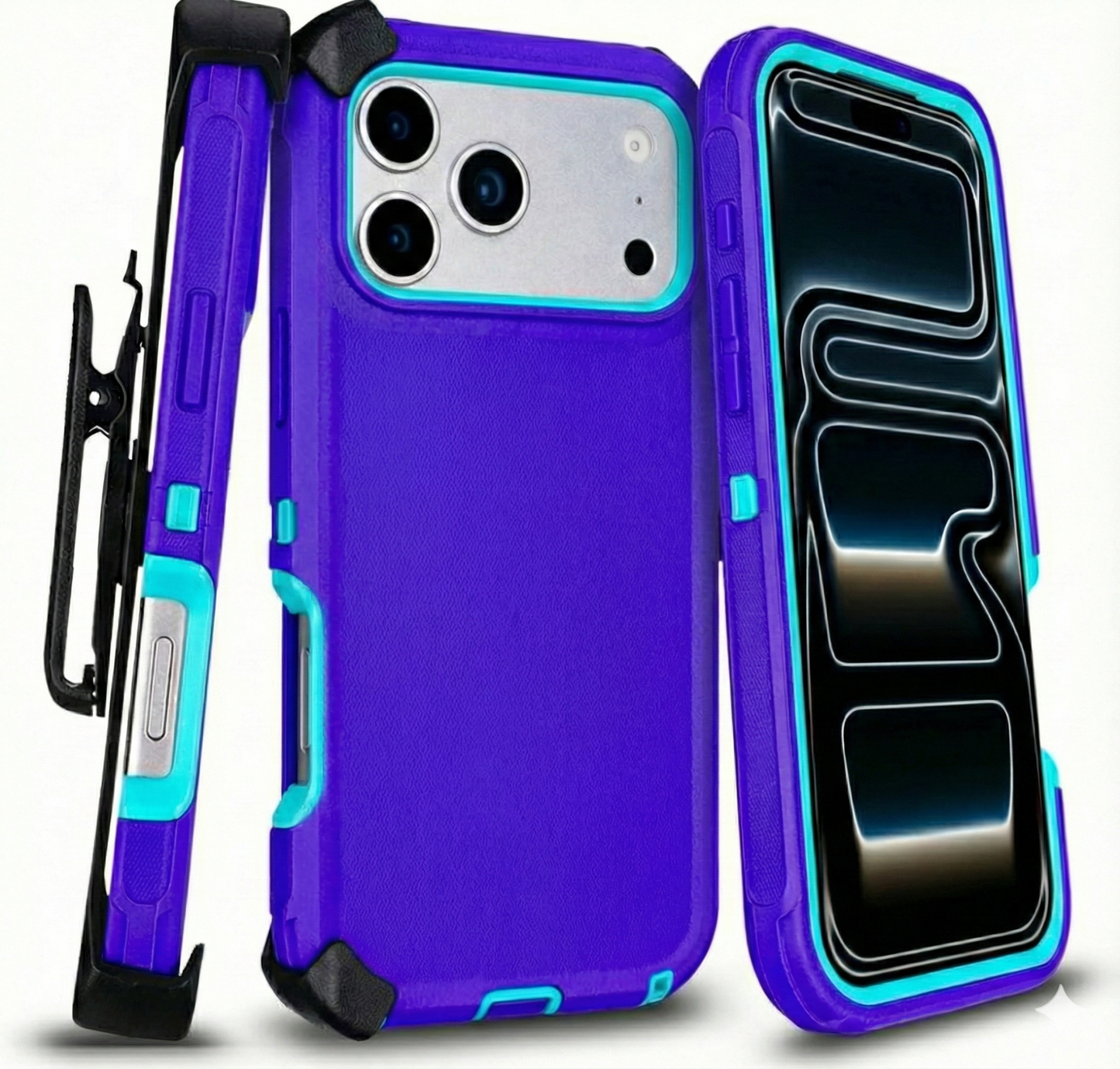 Heavy Duty Shockproof Holster Case For Apple iPhone 17 17e Air 16e 16 15 Plus 14 13 12 Pro Max Cover with Belt Clip