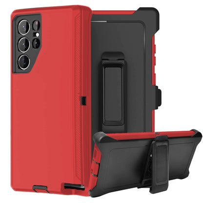 For Samsung Galaxy S26 S25 S24 S23 S22 S21 Plus Ultra Heavy Duty Shockproof Holster Case Cover with Belt Clip