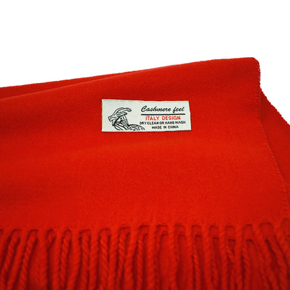 Unisex Winter Solid Plain Scarves Cashmere Feel Classic Super Soft Luxurious Scarf