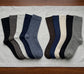 Glory Max 5 Pairs Men Premium Knit Mid-Calf Crew Dress Socks Multi Colors with Cashmere Blend Size 10-13