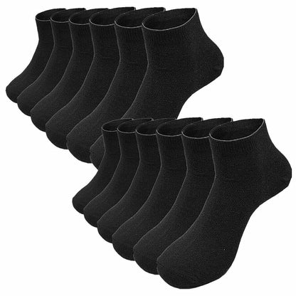 Men's Casual Cotton Solid Classic Sports Socks Ankle Low Cut Size 9-13