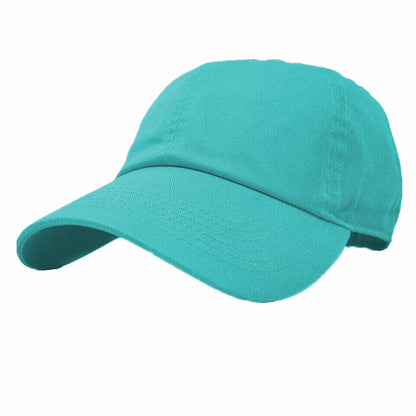 Unisex Baseball Cap Polo Style Solid Plain 100% Cotton Blank Dad Hats