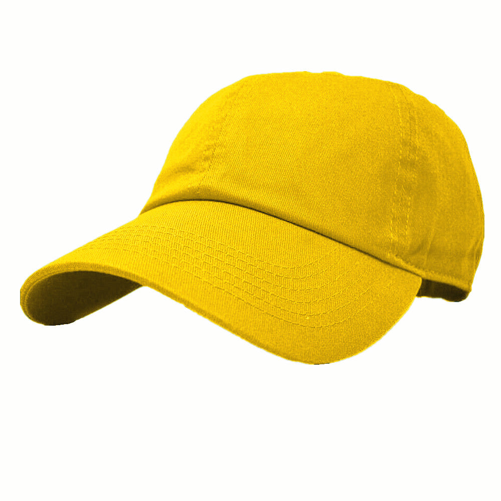 Unisex Baseball Cap Polo Style Solid Plain 100% Cotton Blank Dad Hats