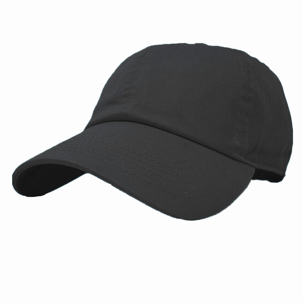 Unisex Baseball Cap Polo Style Solid Plain 100% Cotton Blank Dad Hats