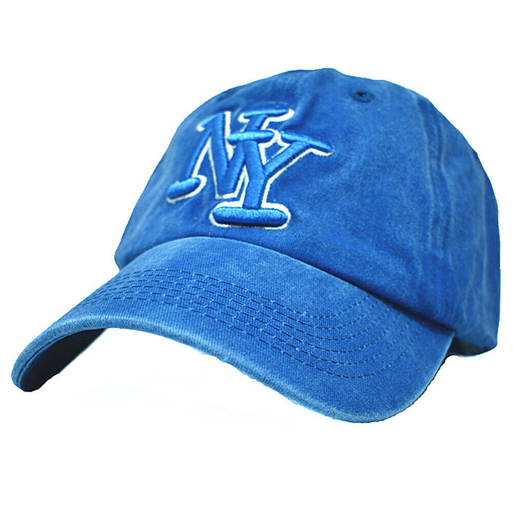 Unisex Polo Style Baseball Vintage Washed Cotton Dad Cap NY Casual Hat