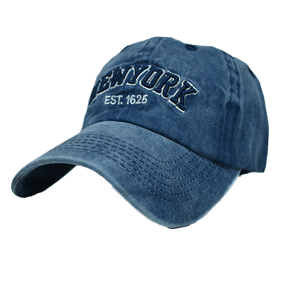 Unisex Polo Style Baseball Vintage Washed Cotton Dad Cap NY Est.1625 Hat