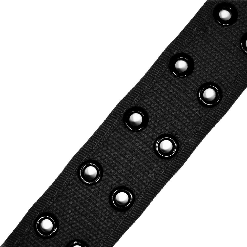 Unisex Double Grommet 2 Hole Belts 100% Cotton Canvas Web Casual Belt