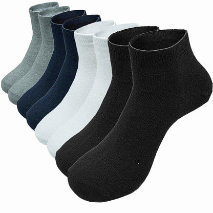 Men's Casual Cotton Solid Classic Sports Socks Ankle Low Cut Size 9-13