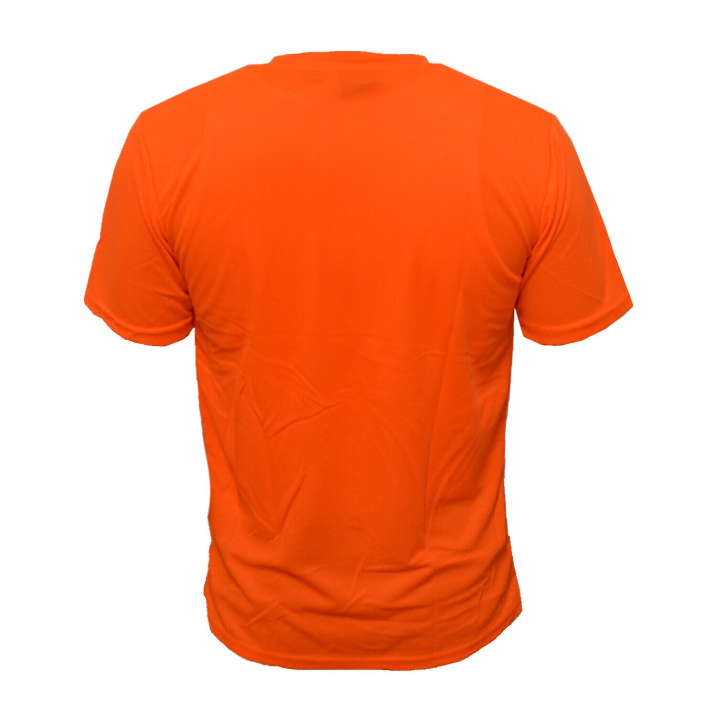 Men's High Visibility Safety Work Hi-Vis T Shirts Short Sleeve Green Orange 2 Pieces