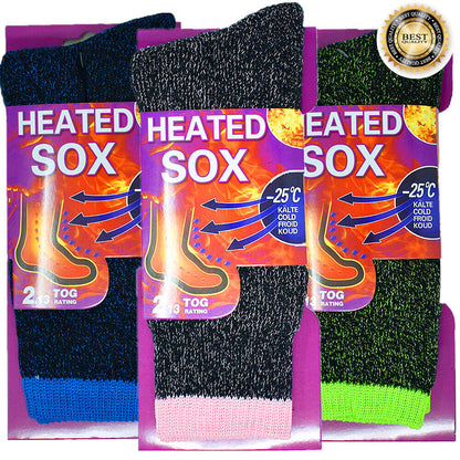 Women's Winter Heavy Duty Thermal Warm Heated Sox Boots Crew Socks 9-11