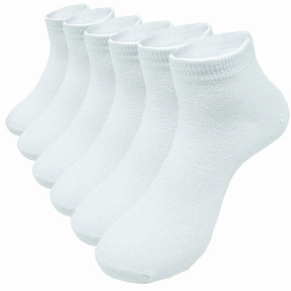 Men's Casual Cotton Solid Classic Sports Socks Ankle Low Cut Size 9-13