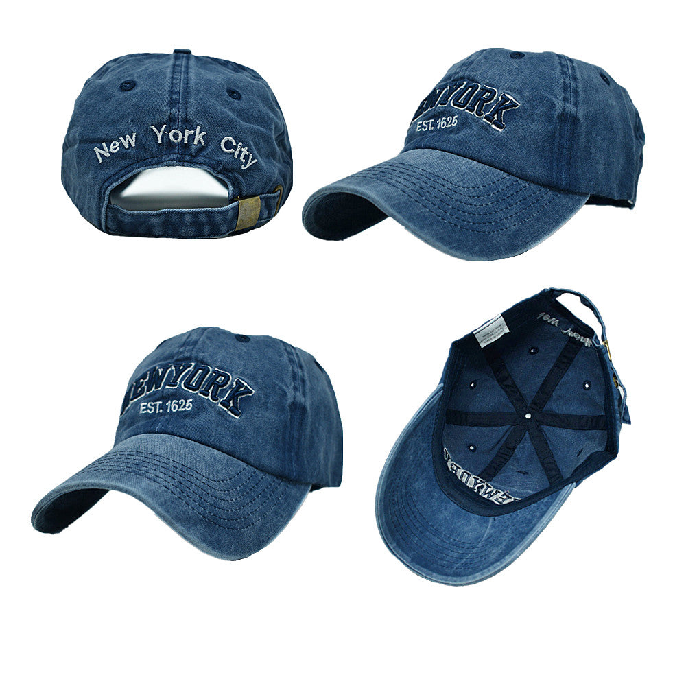 Unisex Polo Style Baseball Vintage Washed Cotton Dad Cap NY Est.1625 Hat