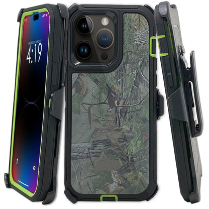 For Apple iPhone 16 16e Pro Max Plus Heavy Duty Shockproof Holster Case Cover with Belt Clip