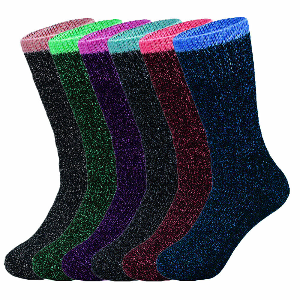 Women's Winter Heavy Duty Thermal Warm Heated Sox Boots Crew Socks 9-11