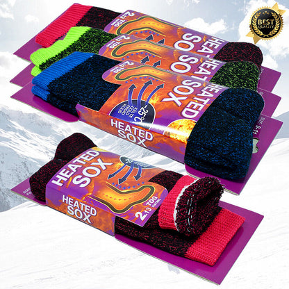 Women's Winter Heavy Duty Thermal Warm Heated Sox Boots Crew Socks 9-11