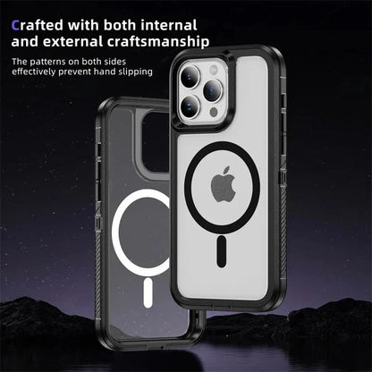 For Apple iPhone 16 16e 15 Plus 15 14 13 Pro Max Shockproof Magnetic Case Dual-Layer Compatible With MagSafe Cover