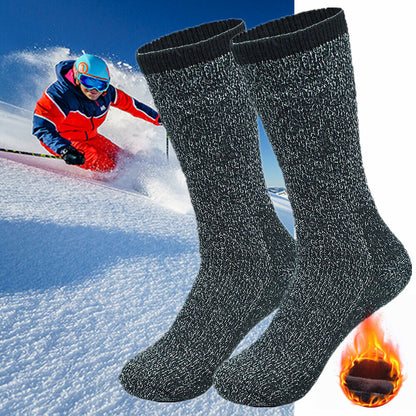 Men's Winter Thermal Heated Boots Warm Heavy Duty Crew Socks Size 10-13
