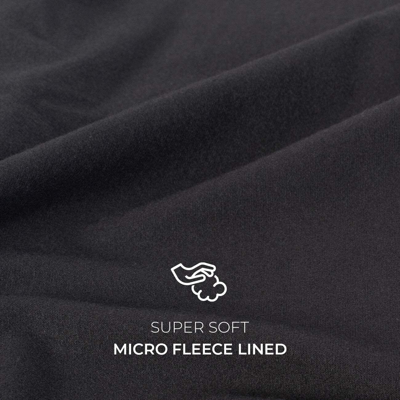 Men's Winter Microfiber Thermal Fleece Lined Ultra Soft Long Johns Underwear Set