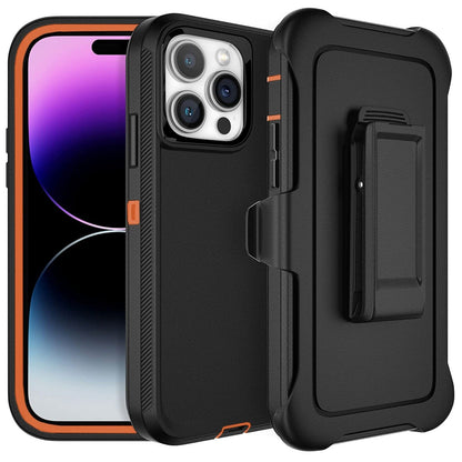 For Apple iPhone 14 14 Pro Max Plus Shockproof Holster Case Heavy Duty Cover with Belt Clip