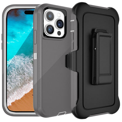 For Apple iPhone 14 14 Pro Max Plus Shockproof Holster Case Heavy Duty Cover with Belt Clip