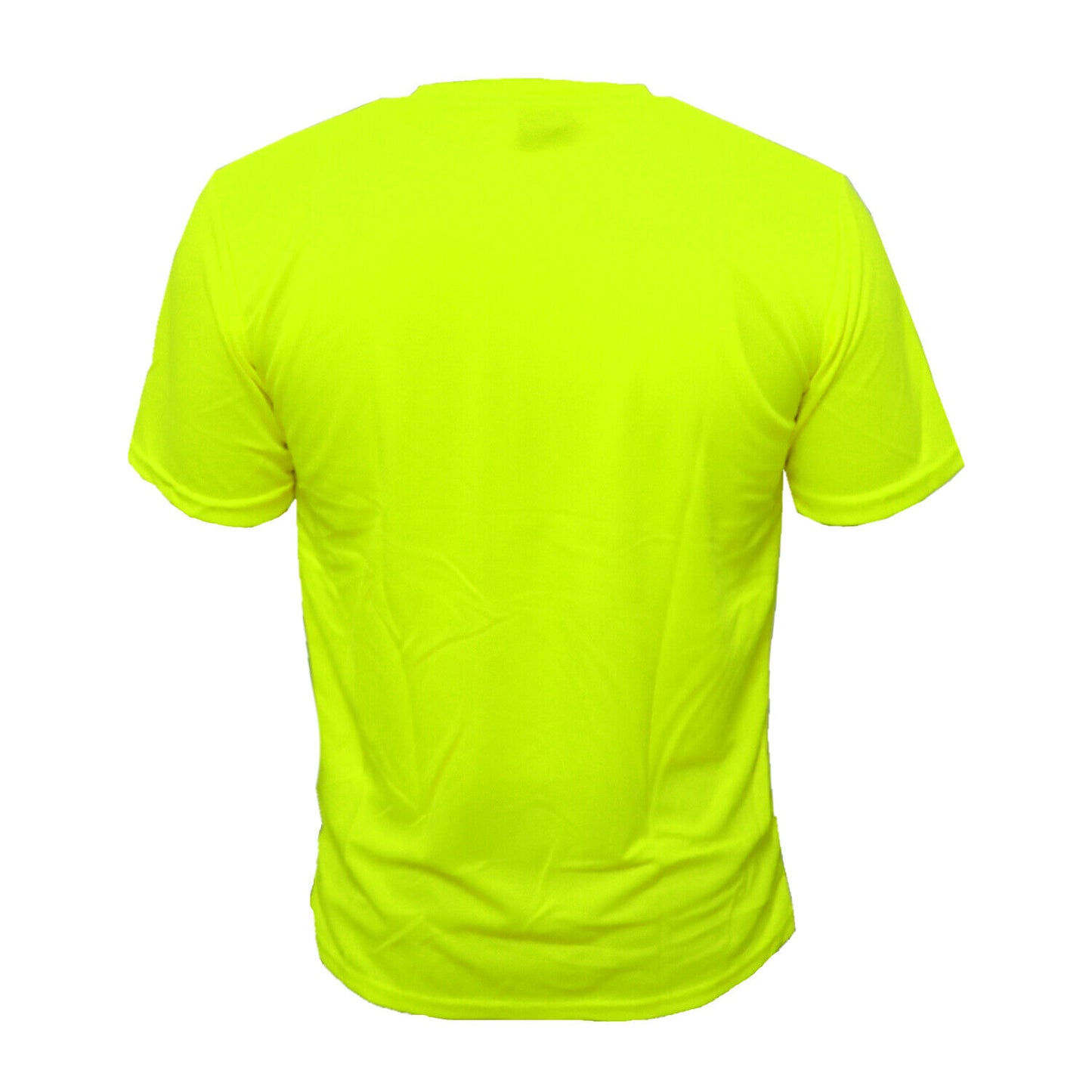 Men's High Visibility Safety Work Hi-Vis T Shirts Short Sleeve Green Orange 2 Pieces