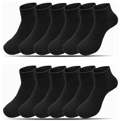 Men's Casual Cotton Solid Classic Sports Socks Ankle Low Cut Size 9-13