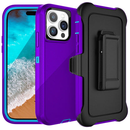 For Apple iPhone 14 14 Pro Max Plus Shockproof Holster Case Heavy Duty Cover with Belt Clip