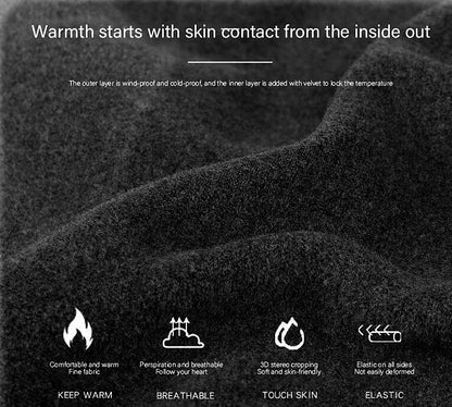 Men's Winter Fleece Lined Elastic Warm Thermal Long Johns Legging Underwear Pants