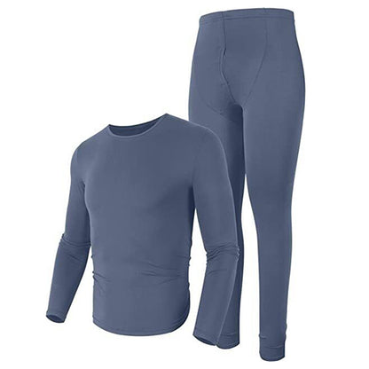 Men's Winter Microfiber Thermal Fleece Lined Ultra Soft Long Johns Underwear Set