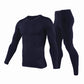 Men's Winter Fleece Lined Thermal Warm Soft Long Johns 100% Cotton Underwear Set