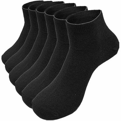 Men's Casual Cotton Solid Classic Sports Socks Ankle Low Cut Size 9-13