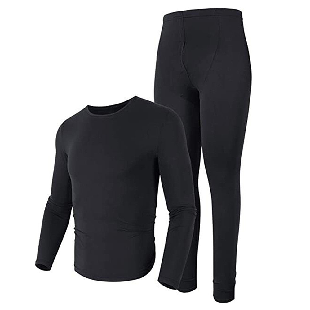 Men's Winter Microfiber Thermal Fleece Lined Ultra Soft Long Johns Underwear Set