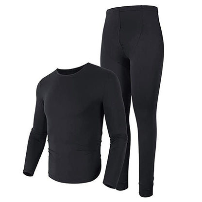 Men's Winter Microfiber Thermal Fleece Lined Ultra Soft Long Johns Underwear Set