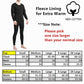 Men's Winter Fleece Lined Thermal Warm Soft Long Johns 100% Cotton Underwear Set