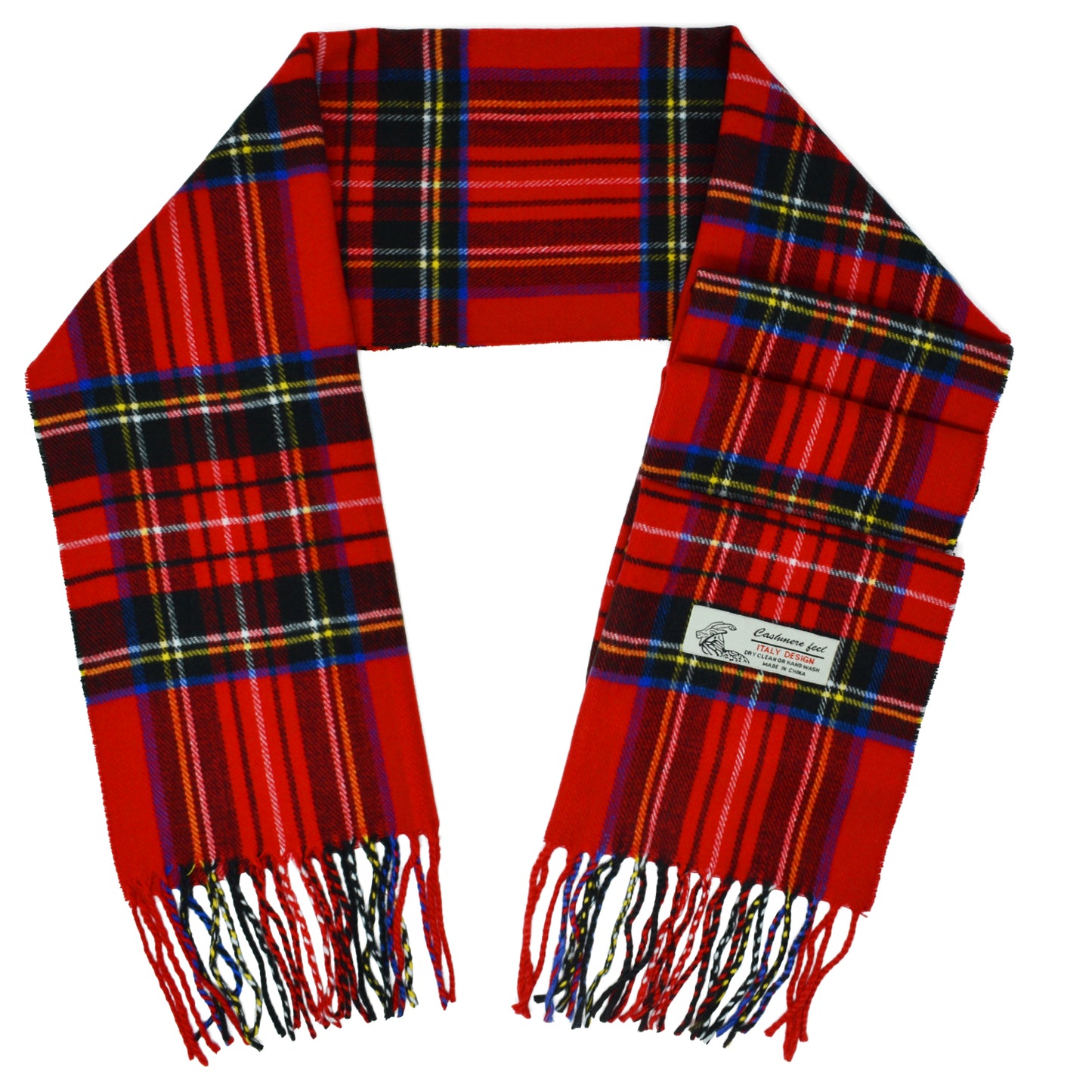 Unisex Winter Scottish Stewart Plaid Scarves Cashmere Feel Soft Luxurious Scarf