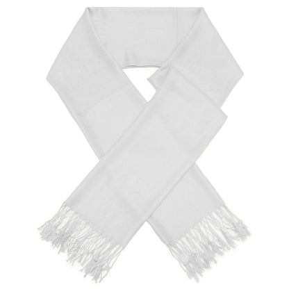 Women's Large Soft Silky Pashmina Shawl Wrap Plain Solid Wedding Scarf