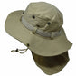 Unisex Bucket Boonie Hat Neck Flap Sun Visor Safari Cover Big Brim Cap