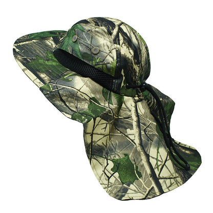 Unisex Boonie Bucket Snap Hat Sun Visor Big Brim Neck Flap Adjustable Cap